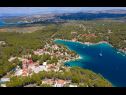 Апартаменты Dalis - open swimming pool: A1 kat(4+1), A2 prizemlje(4) Залив Осибова (Милна) - Остров Брач  - Хорватия - растительность (дом и окружение)