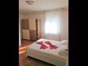 Апартаменты Lilac - 100m from pebble beach : A1(7) Арбания - Остров Чиово  - Апартамент - A1(7): спальная комната