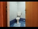 Апартаменты Antonia - 270m to sea: A4 Green(2+2), SA2 Silver(2), A1Blue(2), SA3 Gold(2) Мастринка - Остров Чиово  - Апартамент - A1Blue(2): ванная комната с туалетом
