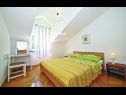 Апартаменты Hazi 1 - 150m from sea: A1 Trogir(4+2), A2 Mastrinka(4+2) Мастринка - Остров Чиово  - Апартамент - A2 Mastrinka(4+2): спальная комната