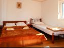 Апартаменты Biljana - 150m from beach: A1(2+1), A2(2+2), A3(5), A4(2+2) Градац - Ривьера Макарска  - Апартамент - A4(2+2): спальная комната