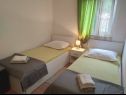 Апартаменты Viki - seaview & garden terrace: A1(6) Макарска - Ривьера Макарска  - Апартамент - A1(6): спальная комната