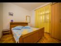 Апартаменты Saga - with swimming pool A2(2+1), A3(6+1) Локва Рогозница - Ривьера Омиш  - Апартамент - A3(6+1): спальная комната