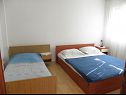 Апартаменты Zdrave - near beach: A1(3), A2(2+1), A3(3+1), A4(3), A5(3), A6(5+1), A7(5+1) Влашичи - Остров Паг  - Апартамент - A3(3+1): спальная комната
