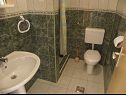 Апартаменты Taša - 5 m from sea: SA1(2), SA2(2), SA3(2), SA4(2), A5(2+2) Луково Шугарйе - Ривьера Сень  - Студия- апартамент - SA3(2): ванная комната с туалетом