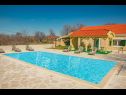 Дома дял отдыха Villa Karaga - with private pool: H(8+1) Люботич - Шибеник Ривьера  - Хорватия - бассейн