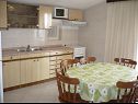 Апартаменты Neva - 150m from sea: A1(6), A2(6) Примоштен - Шибеник Ривьера  - Апартамент - A1(6): кухня и столовая