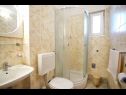Апартаменты Lasan - 150 m from sea: A1(4), A2(4) Водице - Шибеник Ривьера  - Апартамент - A2(4): ванная комната с туалетом