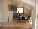 Апартаменты Tone - spacious and comfortable: A1 zuti(5+2), A2 plavi(5+2) Трогир - Ривьера Трогир  - Апартамент - A2 plavi(5+2): кухня и столовая