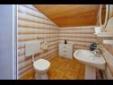 Апартаменты More - 600 m from beach: A2(2+3), SA3(2+1), SA4(2+2) Бибинье - Задар Ривьера  - Студия- апартамент - SA4(2+2): ванная комната с туалетом