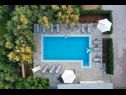 Дома дял отдыха Villa Milka - heated pool: H(12) Свети Яков и Филипп - Ривьера Биоград  - Хорватия - бассейн