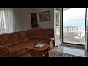 Апартаменты Juri - sea view: A1(4+1) Постира - Остров Брач  - Апартамент - A1(4+1): гостиная
