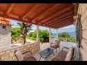 Дома дял отдыха Lumos - panoramic view & olive garden: H(10) Постира - Остров Брач  - Хорватия - терраса