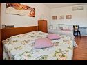 Апартаменты Jasna - cosy apartment in a peaceful area: A1(2), A2(4) Селца - Остров Брач  - Апартамент - A2(4): спальная комната