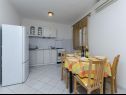 Апартаменты Silvana - economy apartments : A1(4), A3(2+1), A2(2) Супетар - Остров Брач  - Апартамент - A1(4): кухня и столовая