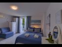 Апартаменты Vedro - 50 m from sea: 1- Red(4+1), 2 - Purple(2+1), 3 - Blue(2), 4 - Green(2+2) Корчула - Остров Корчула  - Студия- апартамент - 3 - Blue(2): интерьер