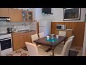 Апартаменты True SA1(2), A2(6) Малинска - Остров Крк  - Апартамент - A2(6): кухня и столовая