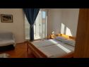 Апартаменты Mirjana: sea view & balcony: A1 MN (2+1), A2 JN (2+1) Башка Вода - Ривьера Макарска  - Апартамент - A2 JN (2+1): спальная комната