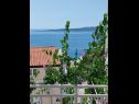 Апартаменты Josip - 150 m from beach with free parking A1(3), A2(5), A3(2+2) Башка Вода - Ривьера Макарска  - Апартамент - A3(2+2): вид на море