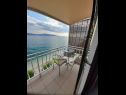 Апартаменты Danka - affordable and at the beach: SA1(2) Брист - Ривьера Макарска  - Студия- апартамент - SA1(2): балкон
