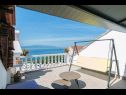 Апартаменты Jure - terrace with amazing sea view: A1 Leona (6+2), A2 Ivano (6+2) Брист - Ривьера Макарска  - Апартамент - A1 Leona (6+2): терраса