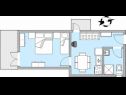 Апартаменты Blue - 100 m from beach: A1(3+1) Игране - Ривьера Макарска  - Апартамент - A1(3+1): апартамент