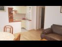 Апартаменты Mila - 2 bedrooms and free parking: A4(4), A5(5) Макарска - Ривьера Макарска  - Апартамент - A5(5): кухня и столовая