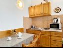 Апартаменты Mira - 10 m from beach: SA3(2), SA4(2), A5(2+2) Заострог - Ривьера Макарска  - Студия- апартамент - SA3(2): кухня и столовая
