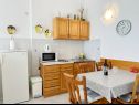 Апартаменты Mira - 10 m from beach: SA3(2), SA4(2), A5(2+2) Заострог - Ривьера Макарска  - Студия- апартамент - SA4(2): кухня и столовая