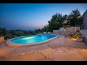 Дома дял отдыха Stone - pool house: H(4) Бабино Полье - Остров Млет  - Хорватия - бассейн (дом и окружение)