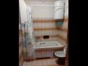 Апартаменты Bila - 15m from the sea: A1(6) Тисно - Остров Муртер  - Апартамент - A1(6): ванная комната с туалетом