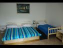 Апартаменты Zdravko - 150 m from sandy beach: SA1(3), SA2(3), A3(5) Дуче - Ривьера Омиш  - Апартамент - A3(5): спальная комната