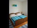 Апартаменты Zdravko - 150 m from sandy beach: SA1(3), SA2(3), A3(5) Дуче - Ривьера Омиш  - Апартамент - A3(5): спальная комната