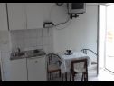 Апартаменты Zorica - with view: A1(4+1), SA2(2+1), SA3(2+1), SA4(2+1), A5(10+1) Марушичи - Ривьера Омиш  - Студия- апартамент - SA2(2+1): кухня и столовая