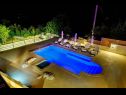 Дома дял отдыха Jurica-with heated pool: H(8) Нова Села - Ривьера Омиш  - Хорватия - бассейн (дом и окружение)