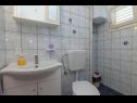 Апартаменты Krešo - 100 m from sea A1 desni(4), A2 lijevi(5), A3(2) Ткон - Остров Пашман  - Апартамент - A1 desni(4): ванная комната с туалетом