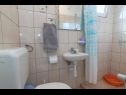Апартаменты Krešo - 100 m from sea A1 desni(4), A2 lijevi(5), A3(2) Ткон - Остров Пашман  - Апартамент - A2 lijevi(5): ванная комната с туалетом