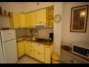 Апартаменты Daju - 3 colours: A1 plavi(2+2), A2 žuti(4+1), A3 narančasti(2) Ждрелац - Остров Пашман  - Апартамент - A2 žuti(4+1): кухня