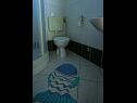 Апартаменты Daju - 3 colours: A1 plavi(2+2), A2 žuti(4+1), A3 narančasti(2) Ждрелац - Остров Пашман  - Апартамент - A1 plavi(2+2): ванная комната с туалетом
