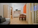 Апартаменты Bisernica - with pool; A1(6), A2(6), A3(2) Ражань - Шибеник Ривьера  - Апартамент - A3(2): кухня и столовая