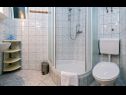 Апартаменты Bisernica - with pool; A1(6), A2(6), A3(2) Ражань - Шибеник Ривьера  - Апартамент - A3(2): ванная комната с туалетом