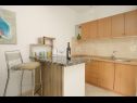 Апартаменты Slava - cosy apartments for 2 person: A5 - crni (2), A4 - zeleni (2) Водице - Шибеник Ривьера  - Апартамент - A4 - zeleni (2): кухня