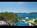 Дома дял отдыха Lucmar - swimming pool and sea view H(8+2) Zatoglav - Шибеник Ривьера  - Хорватия - H(8+2): терраса