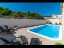 Апартаменты Lux 3 - heated pool: A5(4+2), A6(4+2) Марина - Ривьера Трогир  - бассейн