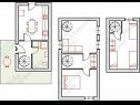 Апартаменты Irvin - sweet apartment : A1(5) Трогир - Ривьера Трогир  - Апартамент - A1(5): поэтажный план