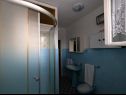 Апартаменты Mili- 50 m from beach and economical A1(6) Сутомишчица - Остров Углян  - Апартамент - A1(6): ванная комната с туалетом