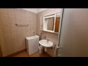 Апартаменты Ivo - 500 m to sandy beach: A1(2+2), A2(6+2), SA3(2+1) Любач - Задар Ривьера  - Студия- апартамент - SA3(2+1): ванная комната с туалетом