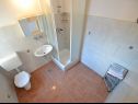 Апартаменты Velebit - 130m to the beach: A1(5+1), A2(7) Стариград-Пакленица - Задар Ривьера  - Апартамент - A1(5+1): ванная комната с туалетом