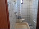Комнаты Mat - 300 m from sea: R1(2), R3(3), R4(3) Вир - Задар Ривьера  - Количество людей - R1(2): ванная комната с туалетом
