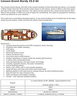 Моторное судно - Linssen Grand Sturdy 33,9 AC (code:TOR 18) - Задар - Задар Ривьера  - Хорватия